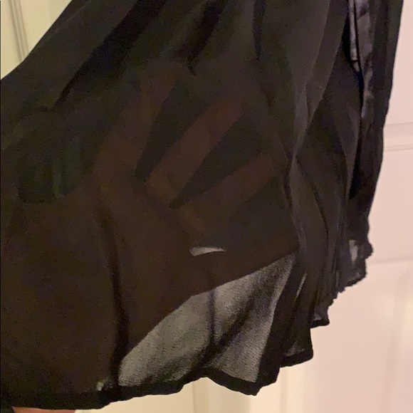 Vintage Black Chiffon and Satin Formal Dress - Picture 5 of 7